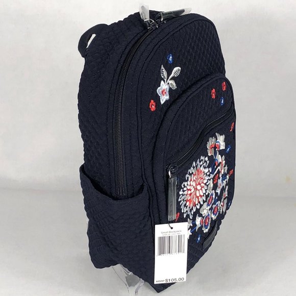 NWT/NIP VB Small Backpack Embroidered Navy - Picture 4 of 13